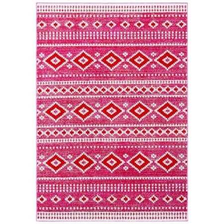 Safavieh Rectangular Adirondack Contemporary Area Rug, Fuchsia & Ivory - 4 x 6 ft. ADR277R-4